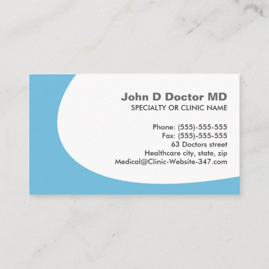 Pulmonology Pulmonologistの名刺 名刺 (裏面)