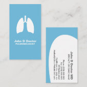 Pulmonology Pulmonologistの名刺 名刺 (正面/裏面)