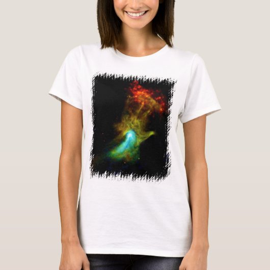 Pulsar B1509 - 神の手X線星雲 NASA写真 Tシャツ (正面)
