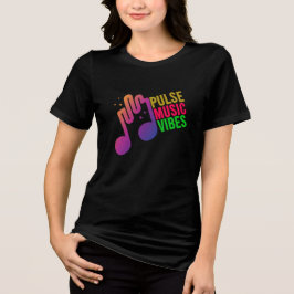 Pulse Music Vibes Tシャツ – トレンディー音楽グラフィックT
