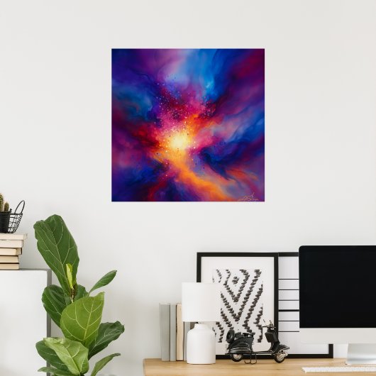 Pulse of the Infinite Abstract ポスター (ホームオフィス)