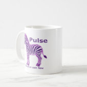 Pulse Zebra Mug コーヒーマグカップ (正面左)