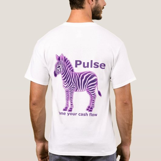 Pulse Zebra Tshirt Tシャツ (裏面)