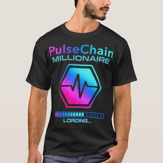 PULSECHAIN暗号化ミリオネアHODL 16進トークン Tシャツ (正面)