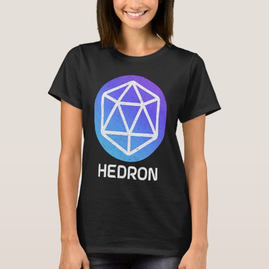PulseChain HEXステーキングMintingのHedron Crypto Tシャツ (正面)