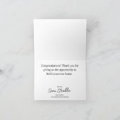 PULTEグカスタマイズループへ – Welcome Home Card 3 カード (内部)