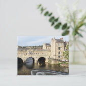 Pulteney Bridge and River Avon, Bath, England ポストカード (スタンド正面)