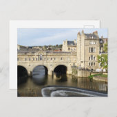 Pulteney Bridge and River Avon, Bath, England ポストカード (正面/裏面)