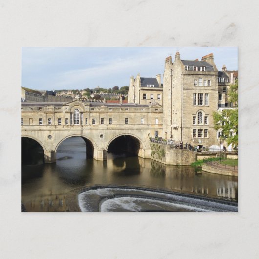 Pulteney Bridge and River Avon, Bath, England ポストカード (正面)