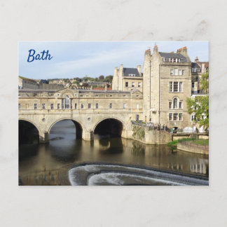 Pulteney Bridge and River Avon, Bath, England ポストカード