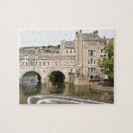 Pulteney Bridge, Avon River, Bath, England ジグソーパズル