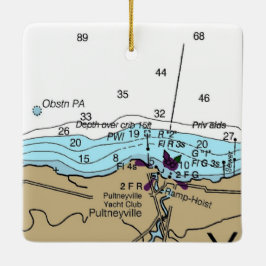 Pultneyville NYグラフ航海のグラフ セラミックオーナメント