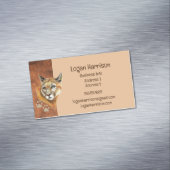 Puma、マウンテンライオン、クーガーの名刺 マグネット名刺 (インサイチュ)