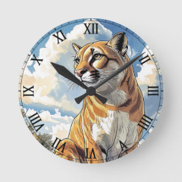 Puma I Cougar ラウンド壁時計