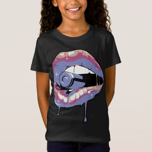 PUMA RSカーブ大理石カジュアルPUMAブラックピーチ Tシャツ (正面)