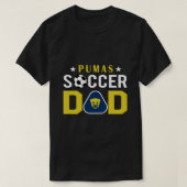 Pumas Unam – サッカーパパメキシコサッカーチームファミリー Tシャツ (デザイン正面)