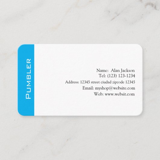 pumbler Business card editable 名刺 (正面)