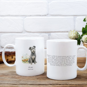 Pumi Water Color Dog 珍しい品種 コーヒーマグカップ