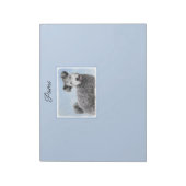 Pumi's 絵画 – かわいいオリジナルドッグアートメモ帳 ノートパッド (回転)