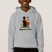 Pumkin Black Cat Halloween T-Shirt (正面)
