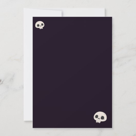 Pumkin Carving Party Halloween 招待状 (裏面)