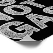 Pump Fists Not Gas Funny New Jersey Beach Souvenir ポスター (角)