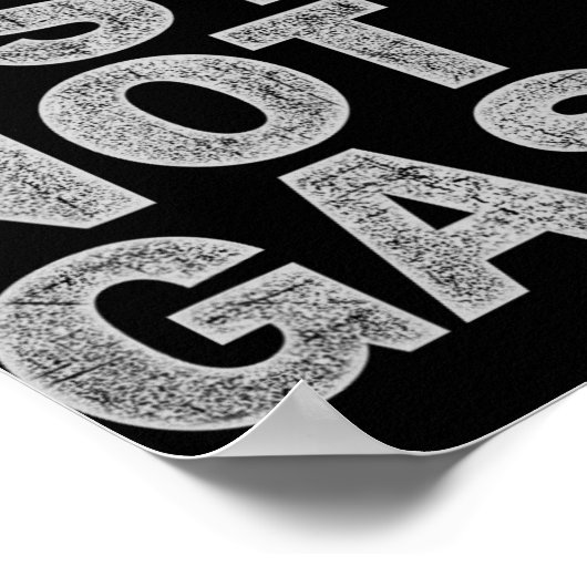 Pump Fists Not Gas Funny New Jersey Beach Souvenir ポスター (角)