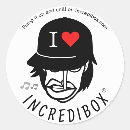 PUMP IT UP ラウンドシール (正面)