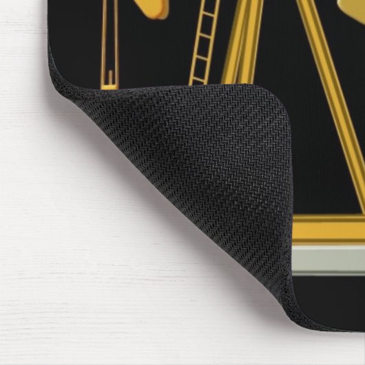 pumpjackの黒 マウスパッド (コーナー)