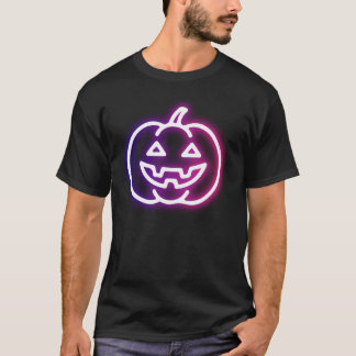 PUMPKIN鮮やか幽霊グローハロウィーングラフィック Tシャツ