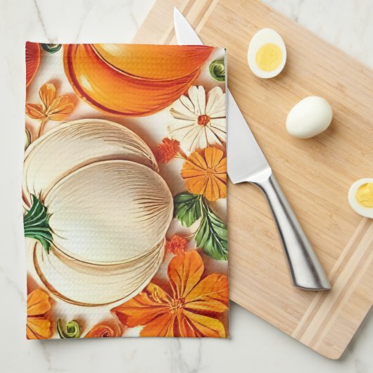 Pumpkin キッチンタオル (四つ折り)