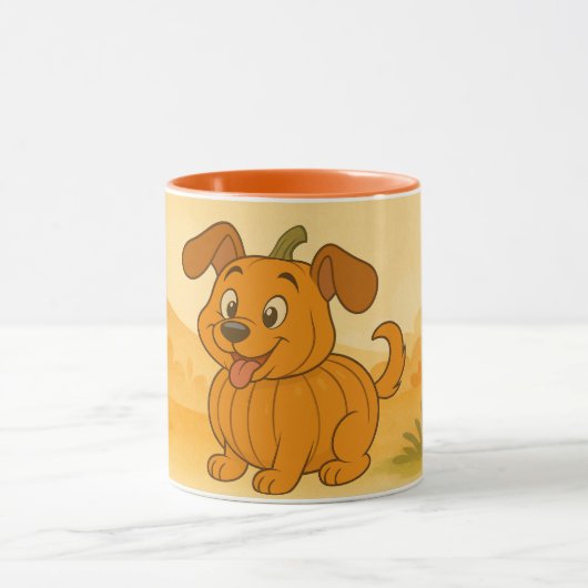 Pumpkin and a dog マグカップ (中央)