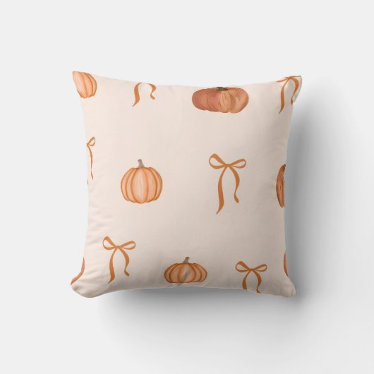 PUMPKIN AND BOW クッション (正面)