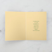 Pumpkin and Leaves Thanksgiving カード (内部)