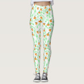 Pumpkin and Vines Leggings レギンス (正面)