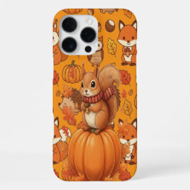 Pumpkin Autumn and The Squirrel iPhone 16 Pro Maxケース