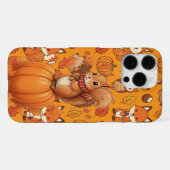 Pumpkin Autumn and The Squirrel iPhoneケース (裏面横)