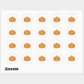 Pumpkin Baby Shower Round Sticker ラウンドシール (シート)