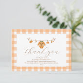 Pumpkin Baby Shower Thank You Card サンキューカード (スタンド正面)