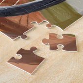 Pumpkin Basket Bicycle Fall Watercolor ジグソーパズル (側面)