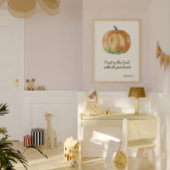 Pumpkin Bible Verse Wall Art Print ポスター