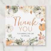 Pumpkin Birthday Favor Tag フェイバータグ (正面)