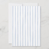  Pumpkin Blue Bow Toile Bridal Shower Tea Party 招待状 (裏面)