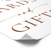 Pumpkin Boho Fall Cards and Gifts Sign ポスター (角)