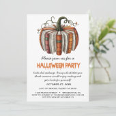 Pumpkin Book Club Exchange Halloween Party I 招待状 (スタンド正面)