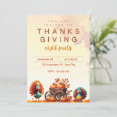 PUMPKIN CART AND FUNNY TURKEYS 招待状 (スタンド正面)