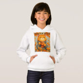 Pumpkin Cat and Dog Personalizable Girl's Hoodie (正面フル)