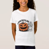 Pumpkin Chasing Ghosts Spooky Halloween Tシャツ (正面)