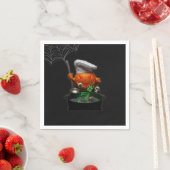 Pumpkin Chef Halloween Party – Spooky Touch スタンダードカクテルナプキン (インサイチュ)