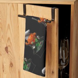 Pumpkin Chef Halloween – Spooky Cauldron design キッチンタオル